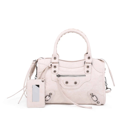 Bolso de Hombro de Motociclista Urbano para Mujer – Bolso de Mano Cruzado de Lujo de Diseñador, Bolso de Gran Capacidad de Moda Otoño Invierno 2025 para el Viaje Diario, Viajes y Estilo Casual