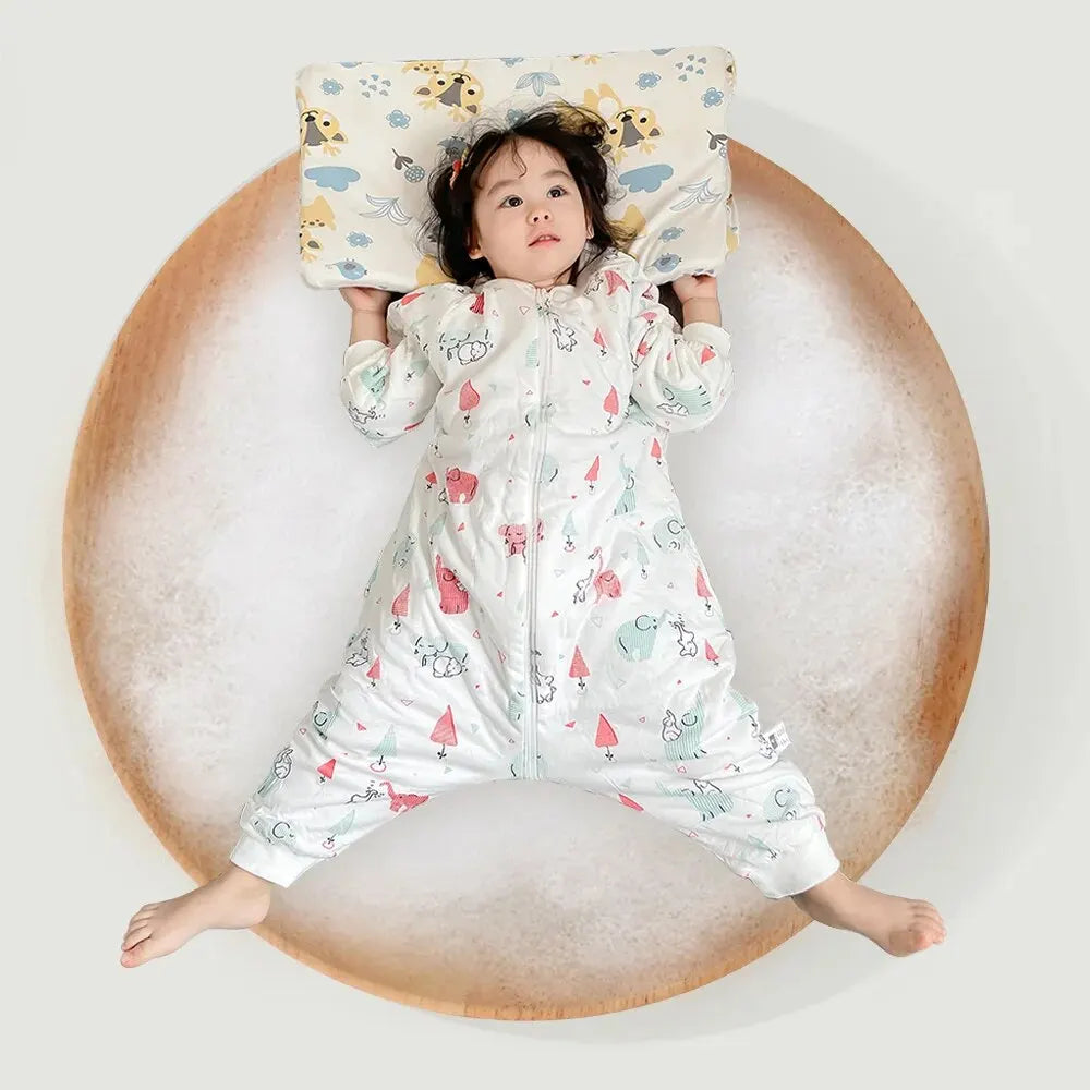 Baby Winter Sleeping Bag 1-4 Years – Warm Toddler Sleep Sack with Feet, Cute Girls' Growth Blanket & Cozy Sleepwear