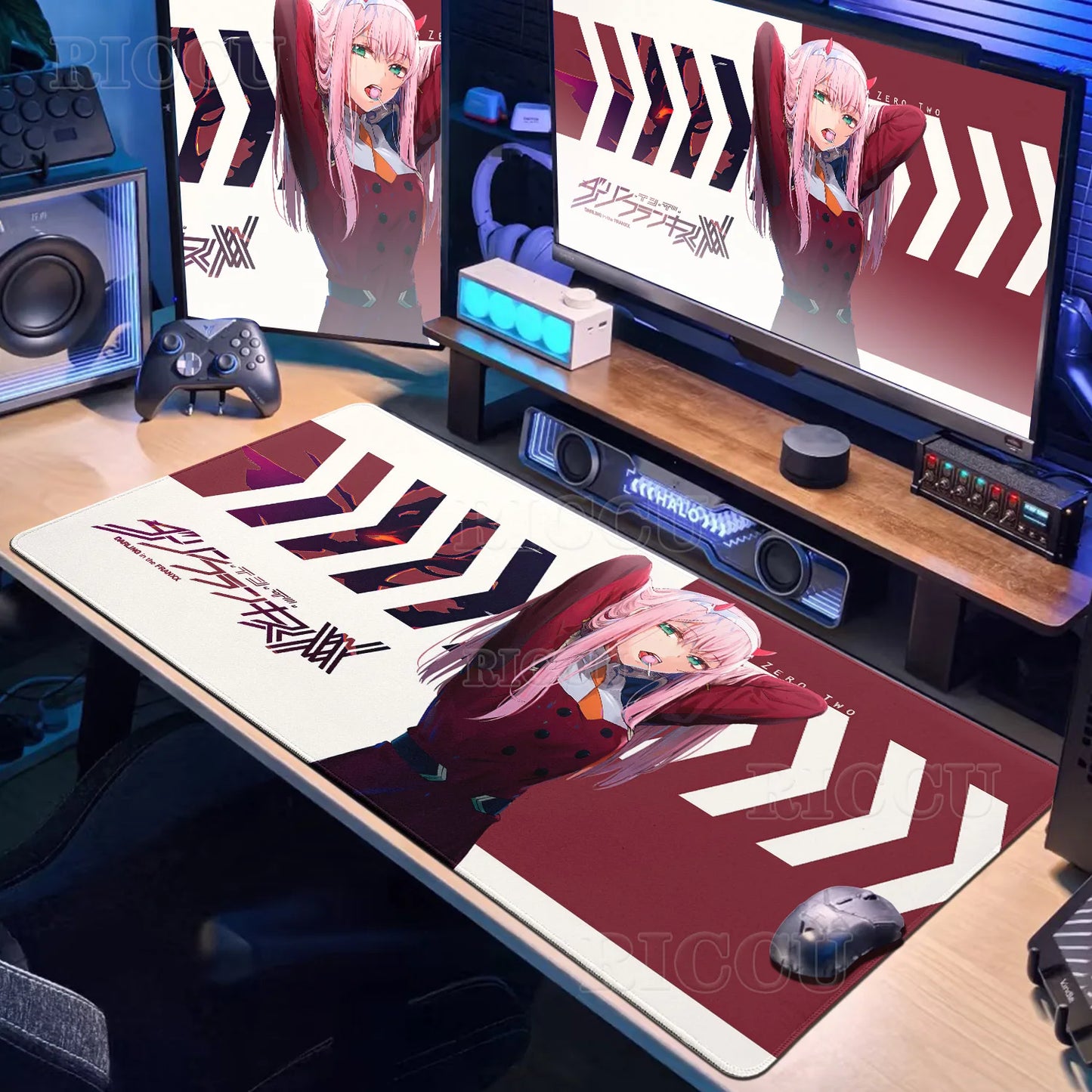Japan Anime Gamer XXL Desk Mat – Eevee Kawaii Extended Mouse Pad (900×400 Gaming Keyboard & Mouse Pad)