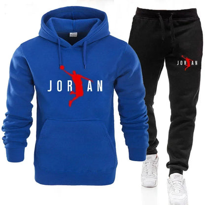 Ensemble de survêtement 2 pièces pour homme – Sweat à capuche et pantalon de jogging, tenue de sport décontractée, mode automne-hiver, tailles S-3XL