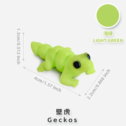10/50 unidades de figuras de mini animales impresas en 3D – Modelos de simulación de dibujos animados móviles, juguetes coleccionables bonitos, decoración de escritorio y set de regalo de cumpleaños
