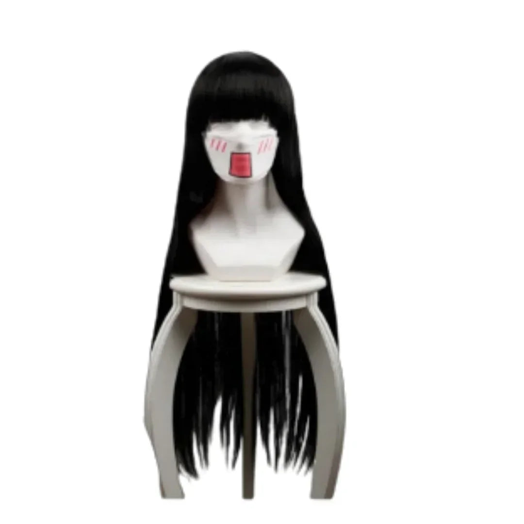 Inuyasha Cosplay Costume Set – Kagome / Kikyo Kimono Outfit with Wig & Shoes (Unisex Halloween Costume)