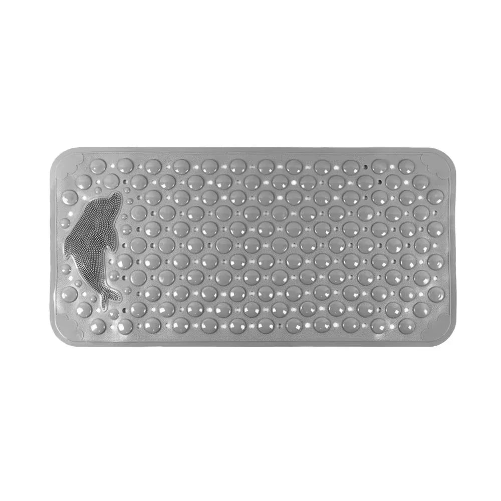 Dolphin PVC Bath Mat 35x70cm – Non-Slip Bathroom Shower Rug with Massage Texture for Bathtub & Floor