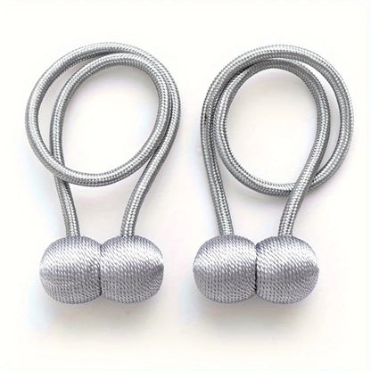 2PCS Magnetic Curtain Tiebacks – Earphone Design Curtain Holdbacks for Home, Bathroom & Shower Curtains, Decorative Buckle Accessories