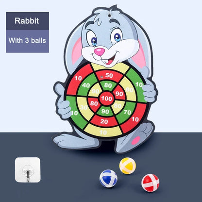 Educational Dart Board Baby Toy with Sticky Ball Darts – Indoor Montessori Sports Game for Children (Ages 3–7)