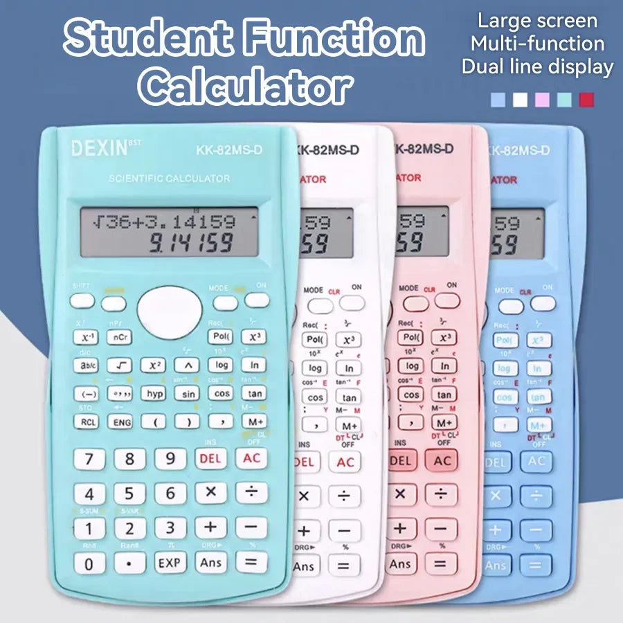 Portable Scientific Calculator – Dual-Row Display Multifunction Calculator for School, Office & Everyday Use