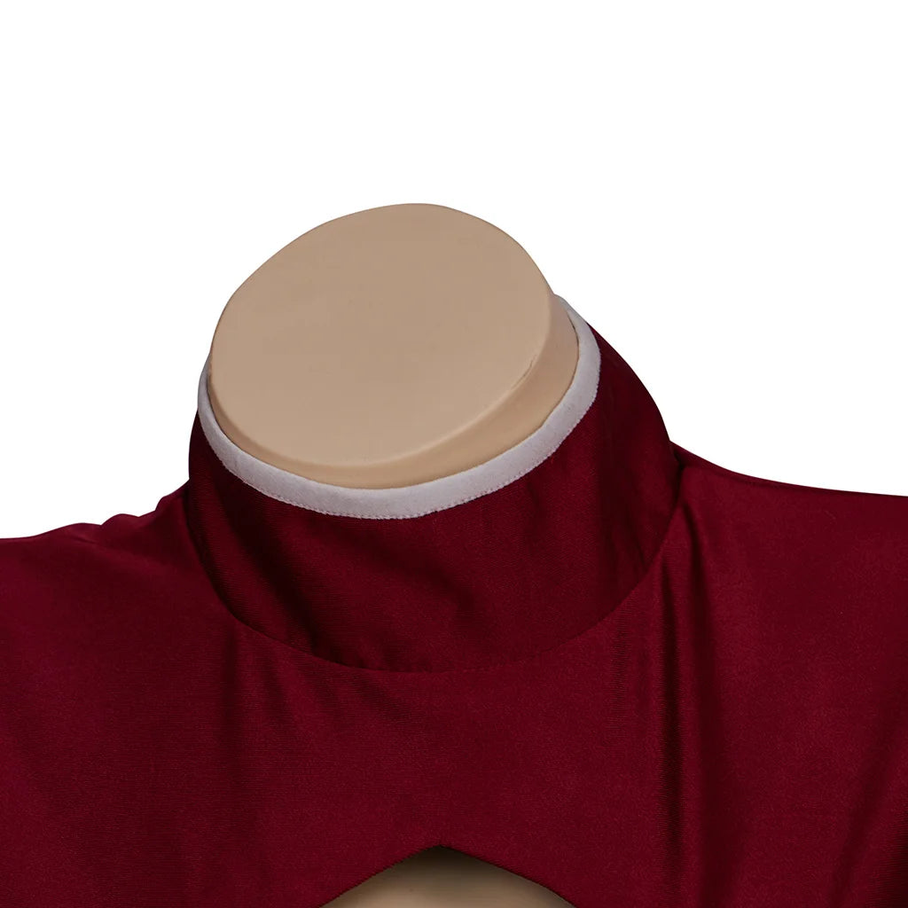 Ahsoka Red Cosplay Costume with Hat for Adult Women, Plus Size