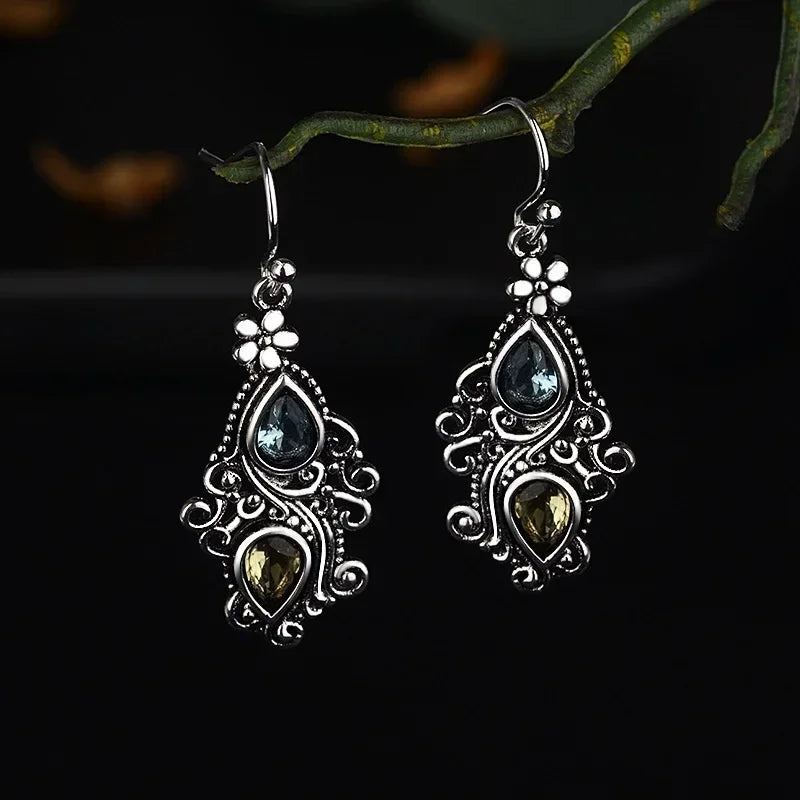 Gothic Bat Zircon Earrings – Dark Night Punk Rock Hip Hop Jewelry for Men & Women, Fashion Statement Earrings & Alternative Accessories