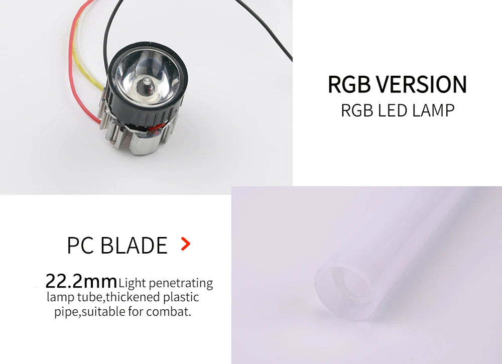 RGB Metal Lightsaber – Dueling Smooth Swing Laser Sword, 16 Color Changing & 16 Sound Effects, FOC Rave Flashing Toy Saber