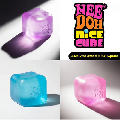 Trending Nee Doh Jellyfish & Cube Squish Toy – Soft Jelly Squeeze Stress Relief Fidget Toy, Sensory NeeDoh for Kids & Adults