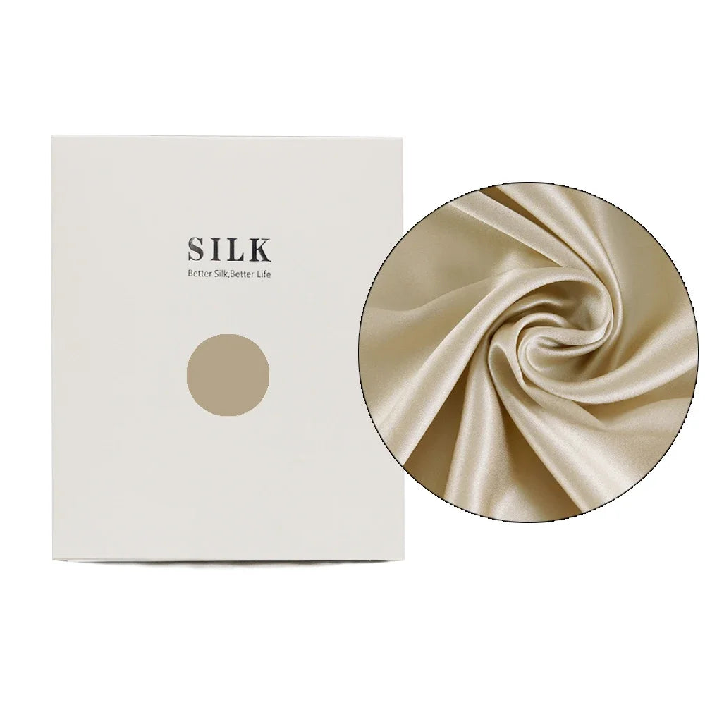 Taie d'Oreiller 100% Soie de Mûrier Pure – Housse de Coussin Double Face Rafraîchissante avec Fermeture Éclair Invisible, Douce et Respirante