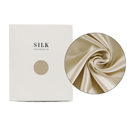 Taie d'Oreiller 100% Soie de Mûrier Pure – Housse de Coussin Double Face Rafraîchissante avec Fermeture Éclair Invisible, Douce et Respirante