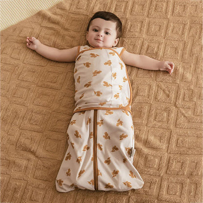 Newborn Baby Sleep Sack 0-6 Months – Lightweight Sleeveless Swaddle Wrap with Removable Design for Summer