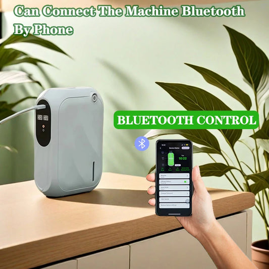 Máquina de aroma difusor – Cobertura de 200m³ Difusor de fragancia inteligente con control por aplicación Bluetooth, Dispensador de aroma de aceite esencial para el hogar, la oficina y el ambientación de interiores