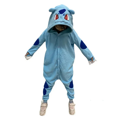 Pokémon Kigurumi Pajama Onesie – Pikachu, Gengar, Snorlax & More Anime Cosplay Sleepwear