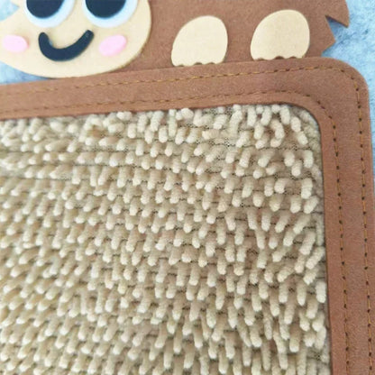 Ensemble de tapis sensoriels en feutre – Tapis d'apprentissage texturés avec animaux de dessin animé pour la maternelle et le développement sensoriel