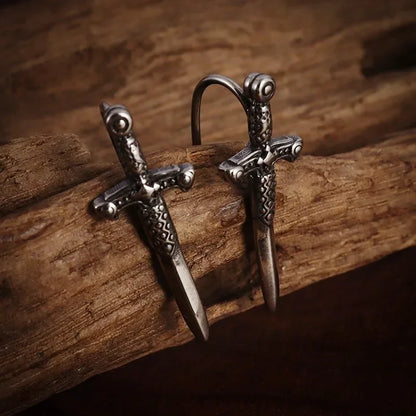 Gothic Bat Zircon Earrings – Dark Night Punk Rock Hip Hop Jewelry for Men & Women, Fashion Statement Earrings & Alternative Accessories