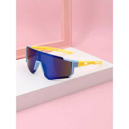 Kids' Colorful Lens Sunglasses – UV Protection Sports Eyewear for Boys & Girls, Trendy Outdoor Cycling Sun Shades