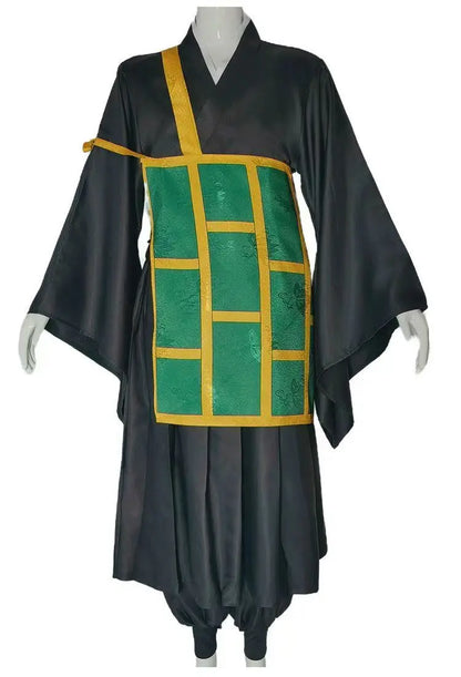 Jujutsu Kaisen Geto Suguru Cosplay Costume – Black & Blue Kimono School Uniform with Wig Anime Outfit for Halloween, Convention & Roleplay