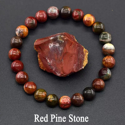 Bracelet en perles de cristal d'améthyste naturelle – Bracelet en pierres véritables pour femmes, bijoux énergétiques Reiki et accessoire de mode