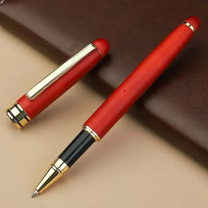 Custom Logo Bamboo Wooden Ballpoint Pen – Laser Engraved Personalized Signature Pen with Company Name, Business & Graduation Gift Box