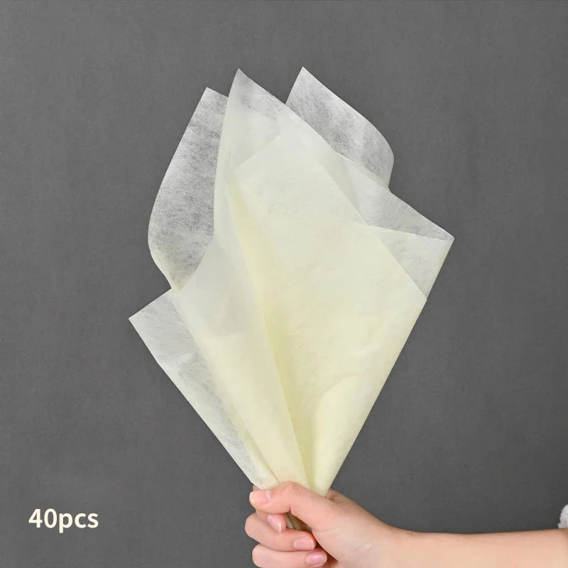 40 hojas de papel de envolver flores no tejido impermeable para ramos, arreglos florales y empaques de regalo