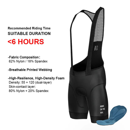 INBIKE Men's Cycling Bib Shorts – Professional Padded MTB & Road Bike Riding Shorts for Mountain Cycling