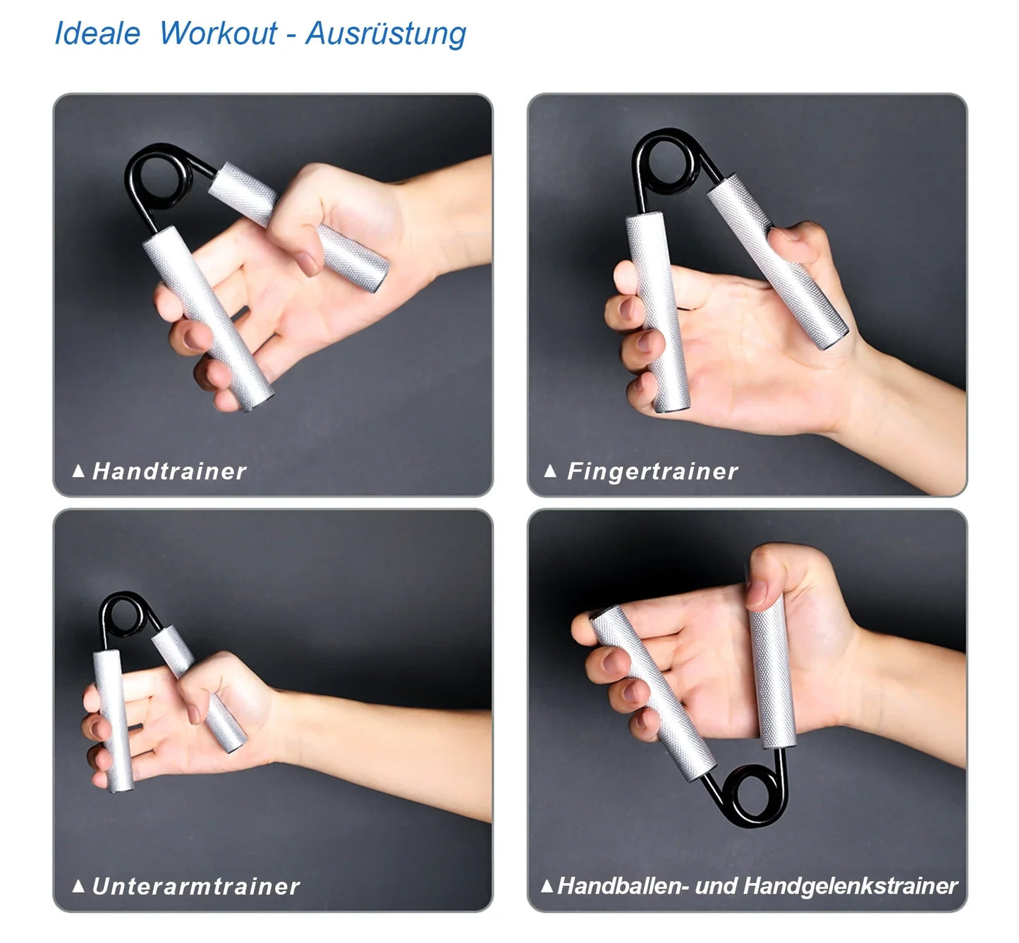 Entrenador de Fuerza de Agarre Ajustable de 50-300LBS – Ejercitador de Antebrazo de Metal para Entrenamiento de Fuerza de Muñeca, Mano y Agarre, Equipo de Gimnasio
