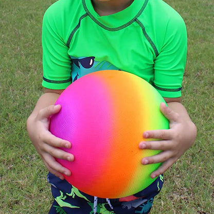 Kickballs Playground Balls – 8.5 Inch Rainbow Basketball & Soccer Toy for Children, Outdoor Sports Games & Kindergarten Play Equipment