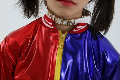 Girls Clown Cosplay Costume Set – Harley-Inspired 6-Piece Halloween Outfit