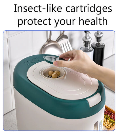 XIAOGUI 5KG/10KG Rice Dispenser – Large-Capacity Kitchen Food Storage Container for Rice, Cereal & Grains, Airtight Organizer Box