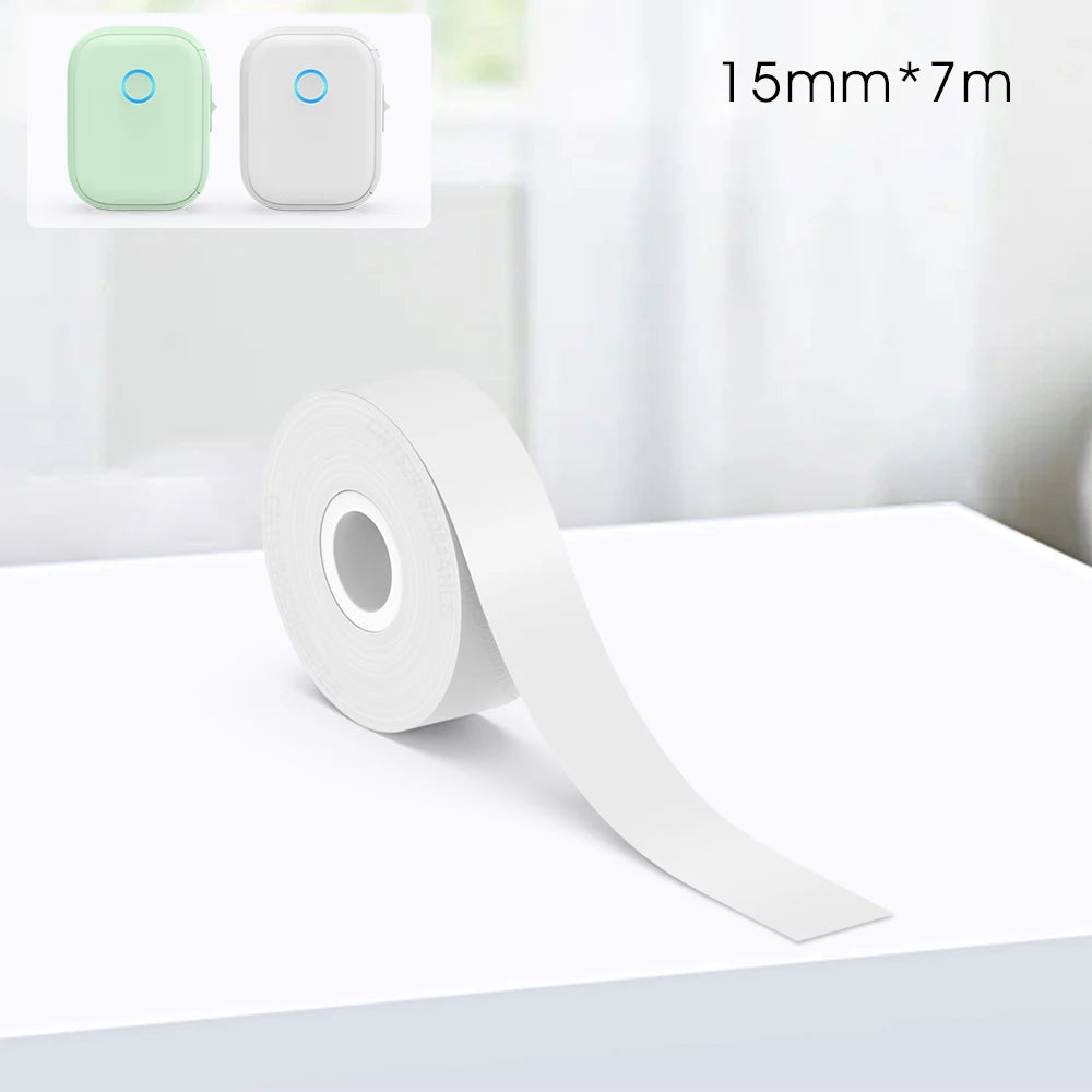 Mini impresora térmica Marklife P12 – Máquina etiquetadora portátil, impresora de pegatinas adhesivas con cinta de etiquetas continua, dispositivo de etiquetado de bolsillo Bluetooth para el hogar, la oficina y la organización
