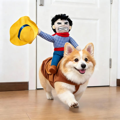 Funny Halloween Pet Transformation Costume – Cute Costume Outfit for Small Dogs & Cats, Creative Pet Clothing for Halloween Parties & Dress-Up
