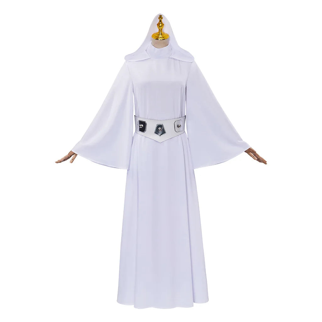 Leia Cosplay Costume – Fantasy Princess Dress for Women (Halloween/Carnival Party Outfit, Disguise Suit)