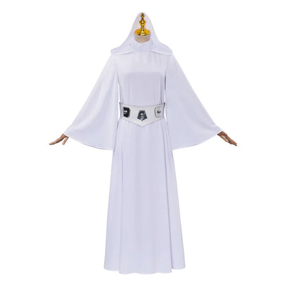 Leia Cosplay Costume – Fantasy Princess Dress for Women (Halloween/Carnival Party Outfit, Disguise Suit)