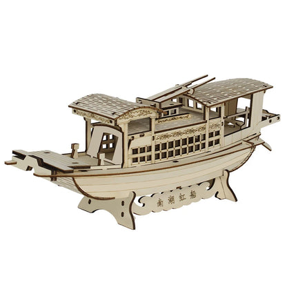 Maqueta 3D de Barco de Vela de Madera – Kit de Montaje de Barco de Madera DIY, Juguete Educativo de Construcción, Proyecto de Manualidades Creativo y Regalo de Fiesta para Niños