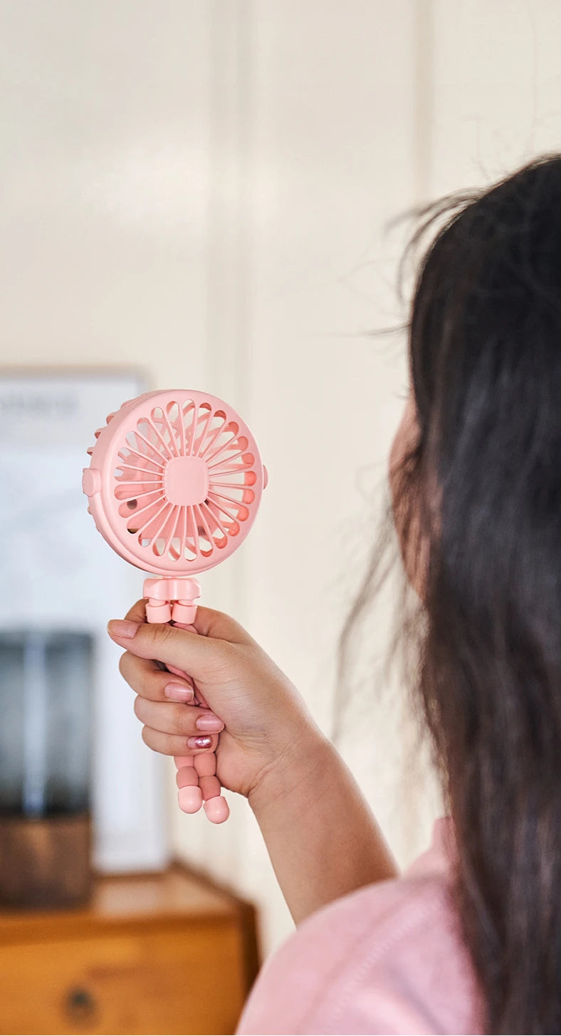 Ventilador portátil con clip para cochecito - Ventilador de refrigeración para bebés recargable por USB de 600 mAh con 3 velocidades para el hogar, viajes y actividades al aire libre