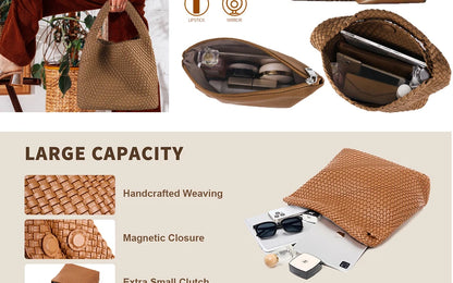 Bolso de mano de mujer de piel suave, grande, para la playa, el hombro, el trabajo, los viajes, las compras y la moda cotidiana