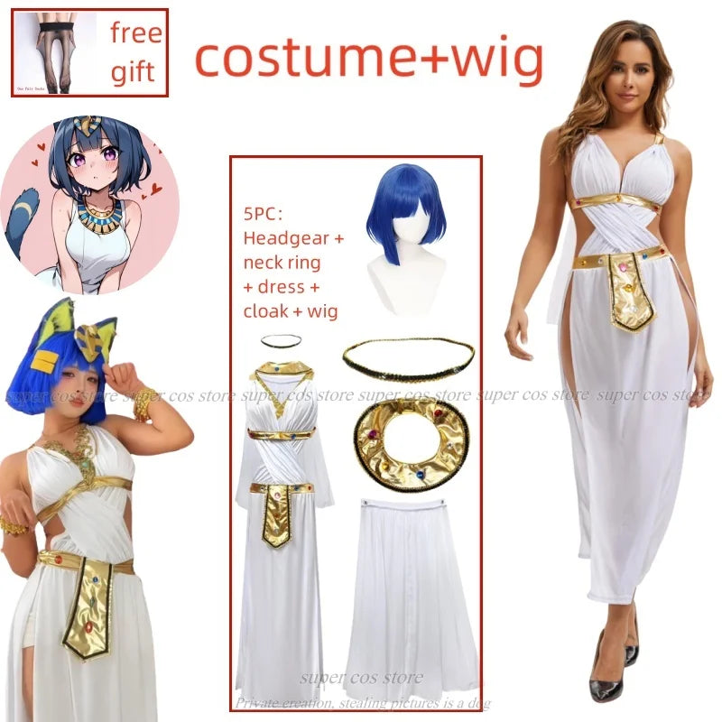 Ankha Egyptian Queen Cosplay Dress for Women – Animal Crossing Costume