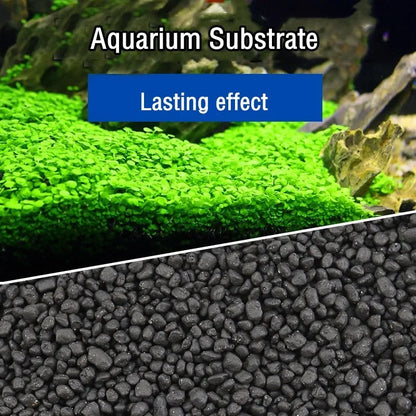 500g Aquarium Plant Substrate Soil – Black Clay Gravel for Fish Tanks, Aquatic Plants, Moss & Natural Planted Aquarium Landscaping
