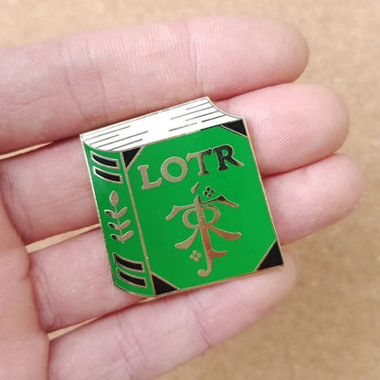 Durin's Doors Enamel Pin Brooch – Fantasy Lord Ring Inspired Lapel Badge for Women & Men | Collectible Fashion Jewelry Gift