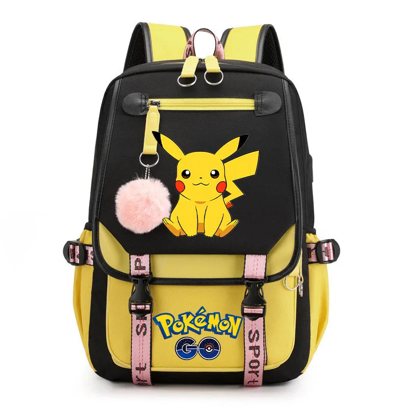 Sac à dos pour enfants grande capacité inspiré des animes | Cartable pour garçons et filles avec compartiment pour ordinateur portable