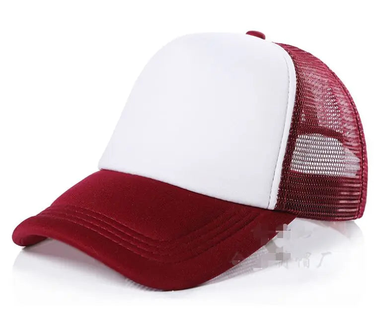 Gorra Trucker de Malla de 5 Paneles con Logotipo Personalizado – Gorra de Béisbol Ajustable para Hombres y Mujeres, Equipos Deportivos y Uso al Aire Libre en Verano