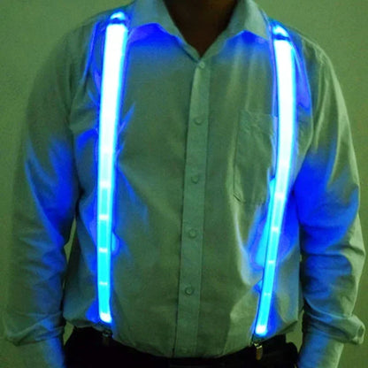 Pajarita y Tirantes LED Luminosos – Accesorios Brillantes para Fiestas, Bodas, Festivales y Cumpleaños