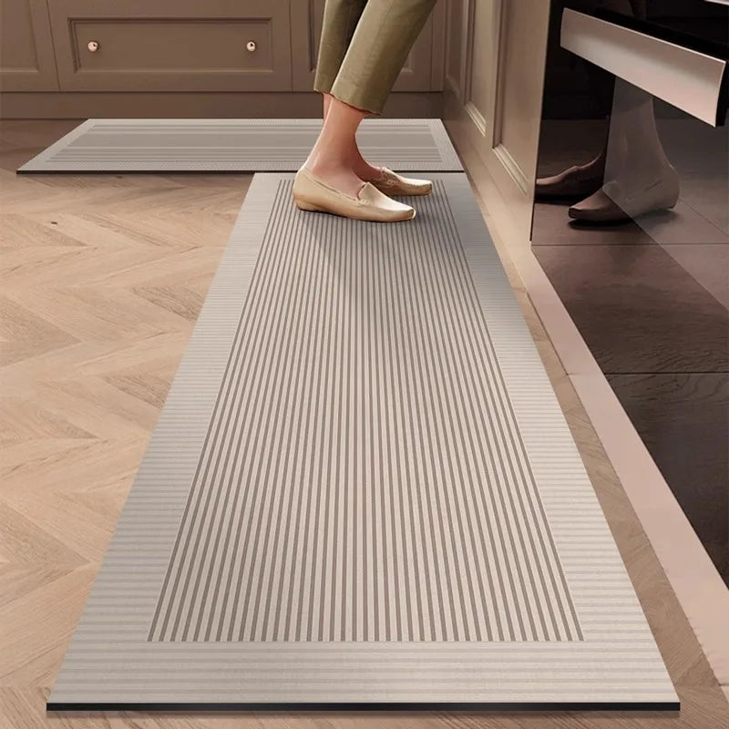 German Kitchen Floor Mat – Waterproof Oil-Resistant Diatomaceous Earth Absorbent Pad, Non-Slip Quick-Dry Dirt-Resistant Kitchen Rug