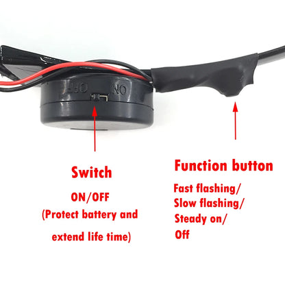 Gafas LED ciberpunk luminosas – Gafas futuristas con luz para cosplay, raves y fiestas de Halloween