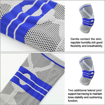 Knee Support Brace Compression Sleeve – Adjustable Knee Pad for Running, Sports, Fitness & Everyday Joint Support