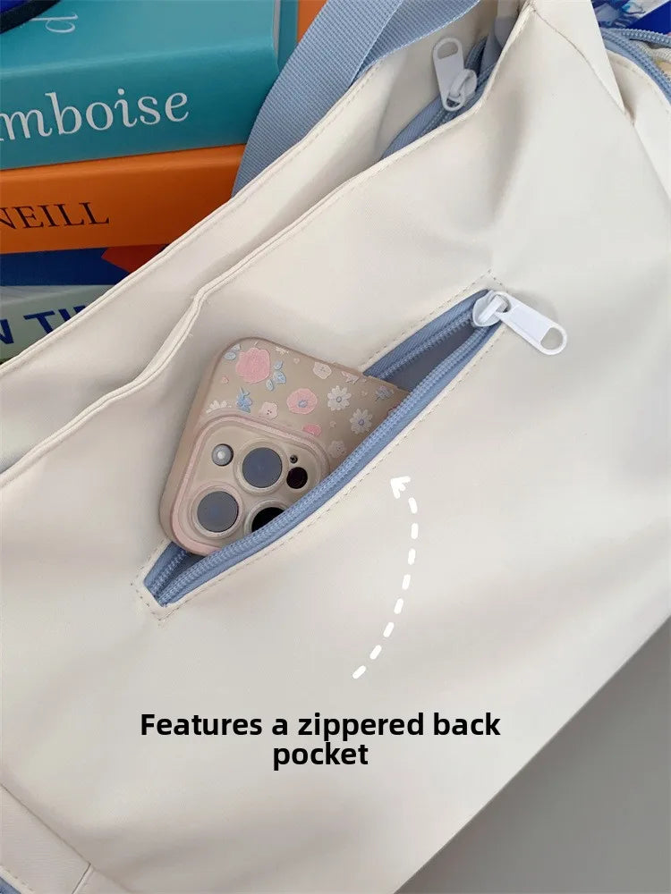 Bolso bandolera transparente de moda – Bolso de hombro Ita de gran capacidad para niñas, bolso mensajero de estilo escolar a la moda, bolso Kawaii versátil para uso diario y accesorios