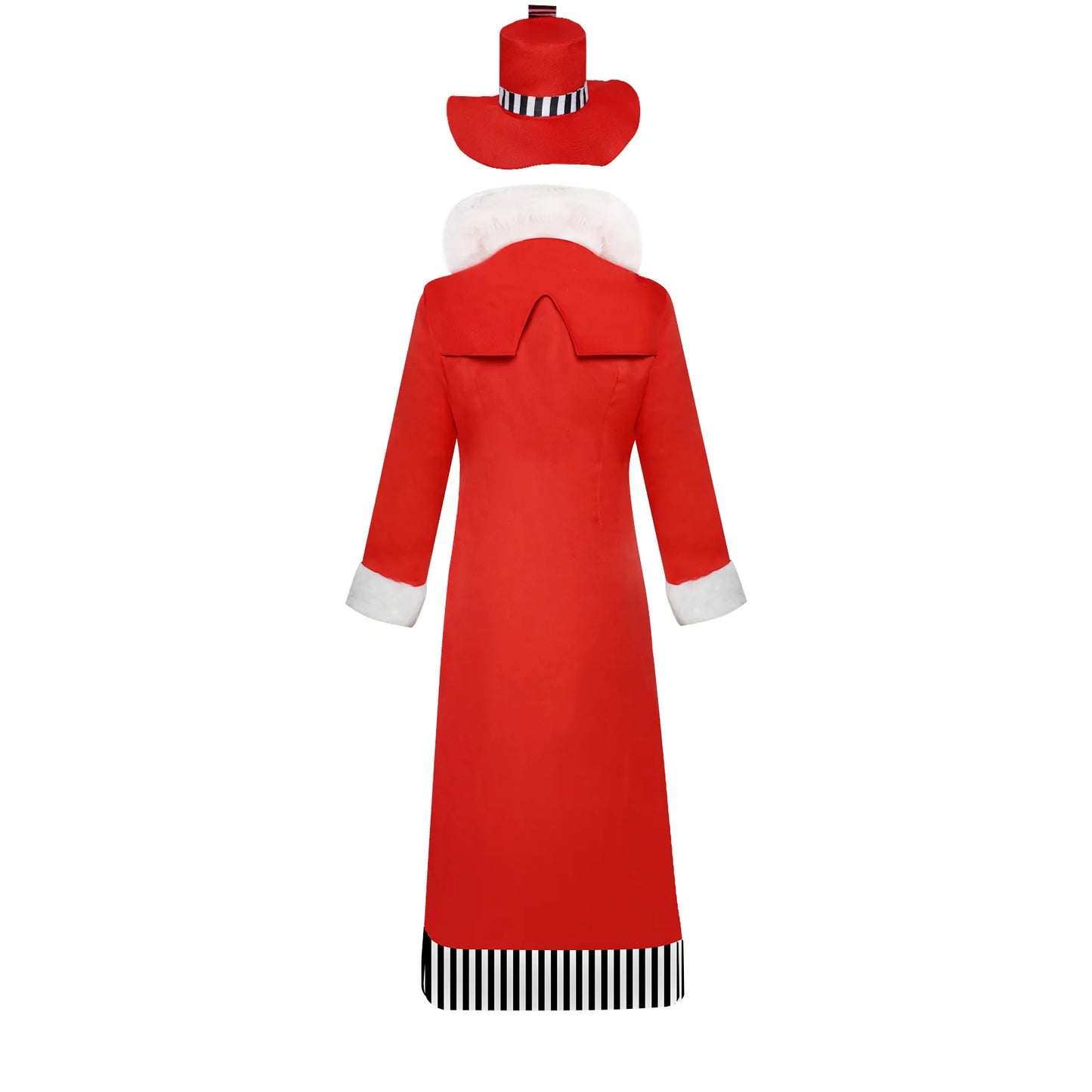 Hazbin Hotel Inspired Cosplay Costume – Valentino Roleplay Long Red Coat Uniform Suit for Men & Women Halloween, Christmas & Party Wear