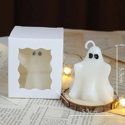 Halloween Ghost Scented Candle – Creative Wax Ghost Candle for Aromatherapy, Home Decoration & Premium Holiday Gifts
